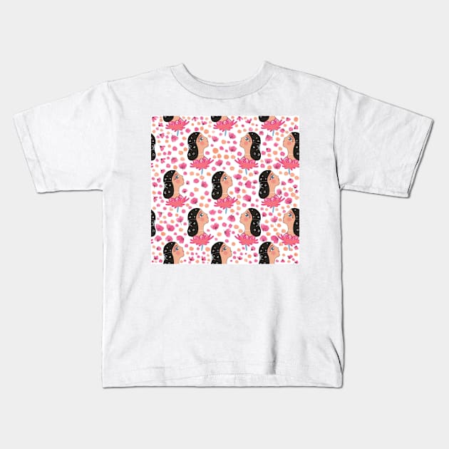 Princess pattern Kids T-Shirt by DarshanaParajia